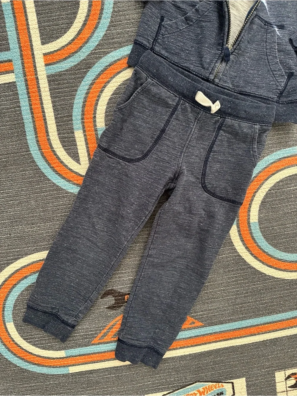 Carters Toddler Navy Zip-up Hoodie Sweatpants Set